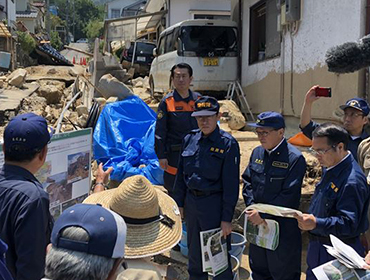 西日本豪雨被災地視察