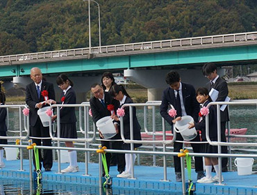 千代田地区かわまちづくり起工式